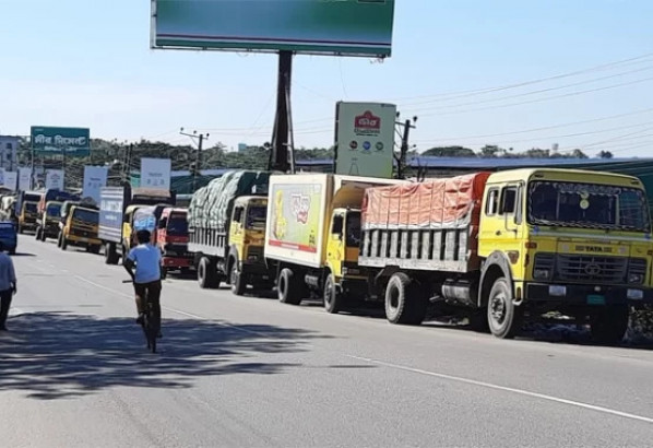 সিলেটে ৪৮ ঘণ্টার পণ্যবাহী পরিবহন ধর্মঘট স্থগিত