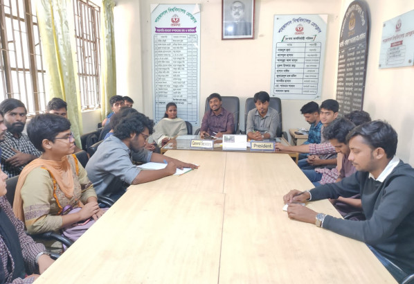 শাবি প্রেসক্লাবের সাথে দিক থিয়েটারের মতবিনিময়