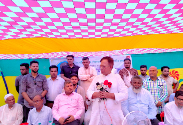 বিশ্বনাথ পৌরসভার প্রথম মেয়র মুহিবুর রহমান এর সম্মানে জানাইয়া গ্রামের সংবর্ধনা