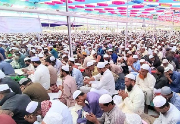 সিলেট: আখেরি মুনাজাতে শেষ হল ইজতেমা