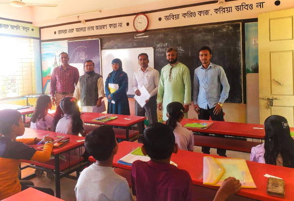 তাহিরপুরে পাতাড়ী সমাজ কল্যান সংস্থার উদ্যোগে মেধাবী বৃত্তি পরীক্ষা অনুষ্ঠিত