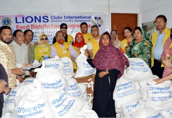 সিলেটে সহস্রাধিক পরিবারের মধ্যে খাদ্যসামগ্রী বিতরণ করল লায়ন্স ক্লাব ইন্টারন্যাশনাল