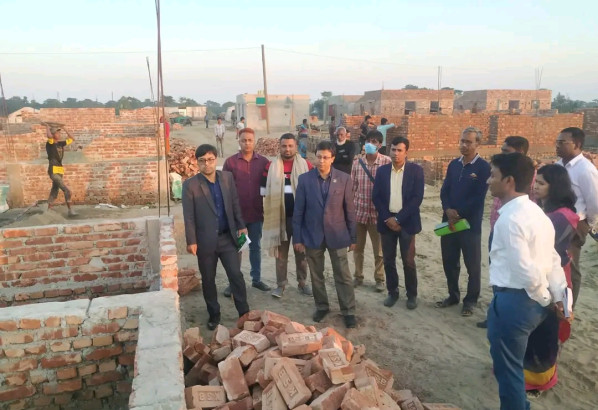 মুজিববর্ষের ঘর নির্মাণ কাজ দ্রুত সম্পন্ন করার নির্দেশনা প্রদান করেন ডিসি