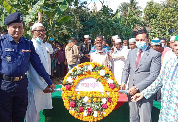 দোয়ারাবাজারে রাষ্ট্রীয় মর্যাদায় বীর মুক্তিযোদ্ধা আবুল হাসেমের দাফন সম্পন্ন 