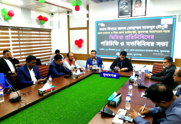 সাংবাদিকদের কাছে ভাল কাজের সহযোগিতা চাইলেন সুনামগঞ্জের নবাগত জেলা প্রশাসক