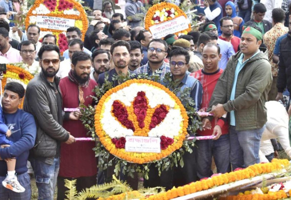 সিলেটে বঙ্গবন্ধু শিশু কিশোর মেলার শ্রদ্ধাঞ্জলি নিবেদন