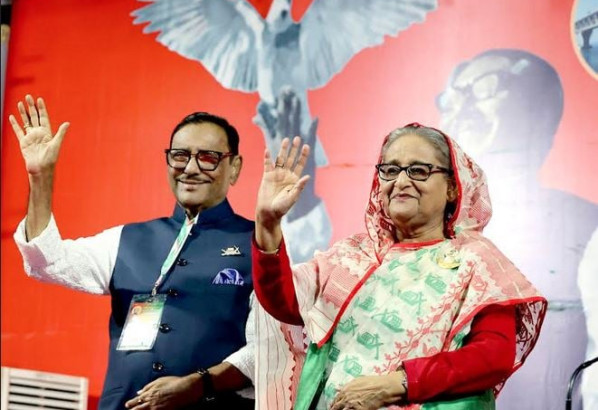 শেখ হাসিনা সভাপতি ও কাদের সাধারণ সম্পাদক পুনঃনির্বাচিত